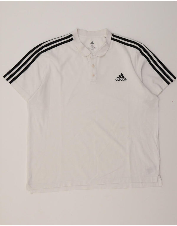 Camisa Polo Masculina Adidas XL Algodão Branco