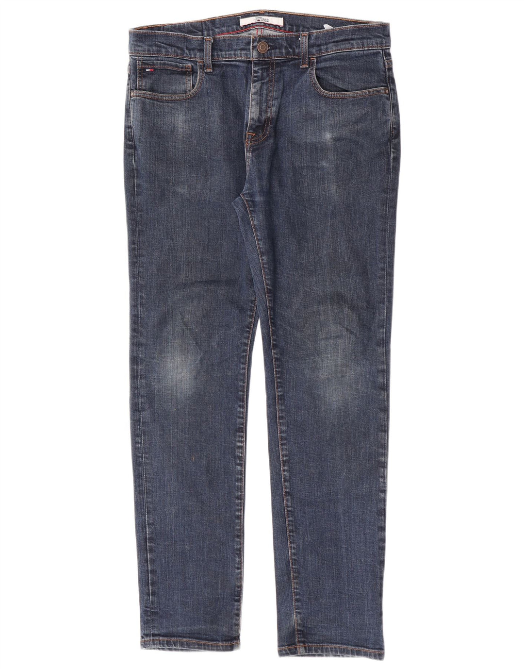 Tommy Hilfiger Masculino Slim Jeans W34 L32 Azul