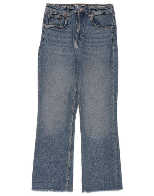 Zara Calça Jeans Feminina Cintura Alta Bootcut EU 36 XS W26 L26 Azul