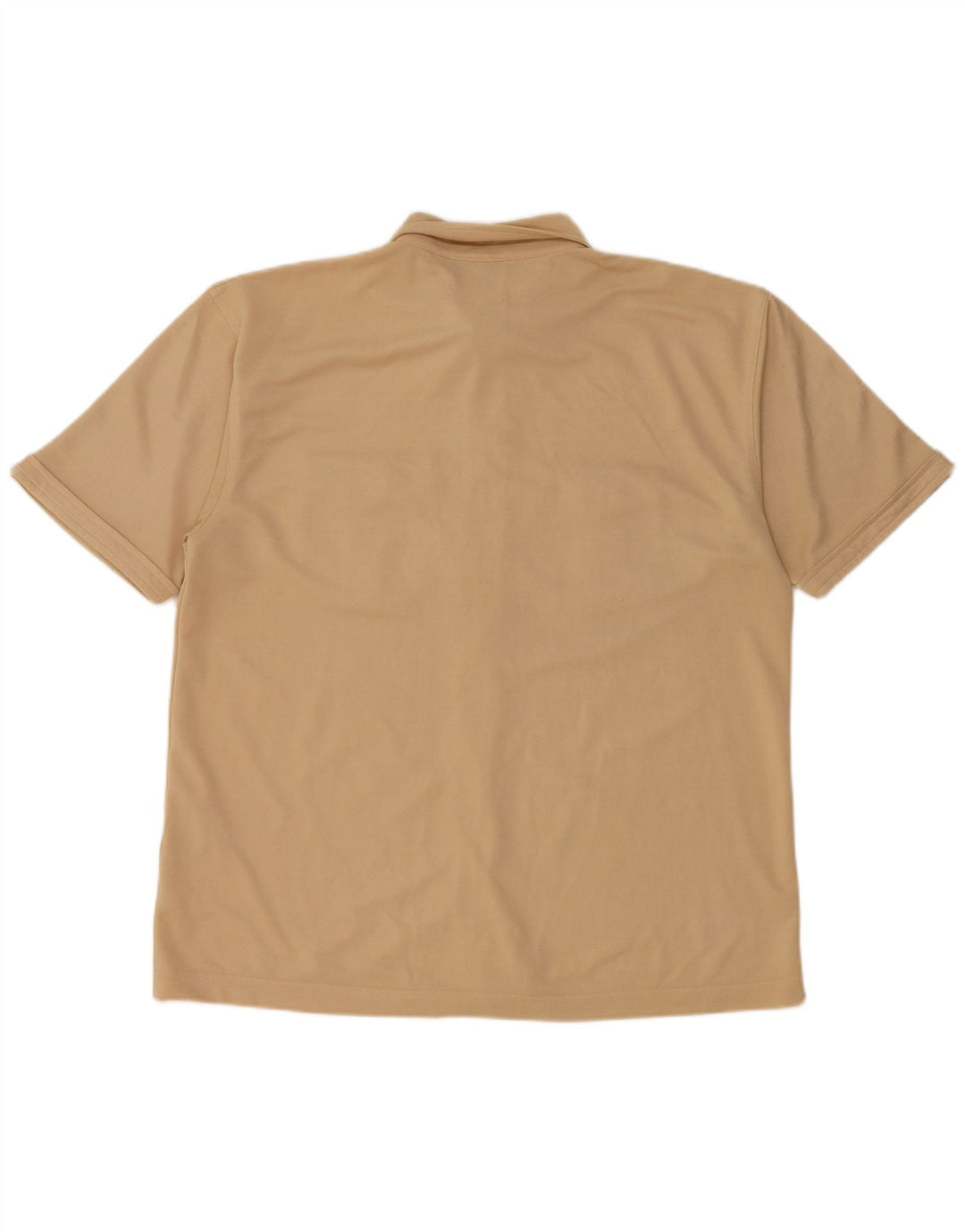 Wrangler Camisa masculina de manga curta grande poliéster bege