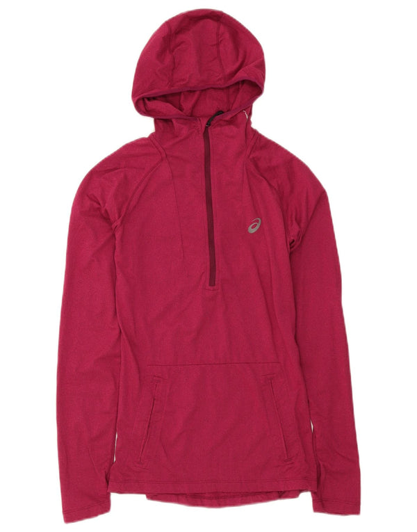 Asics Mens Hooded Top Manga Longa XS Rosa Poliéster