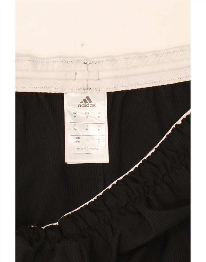 Shorts esportivos masculinos Adidas médio preto colorblock poliéster