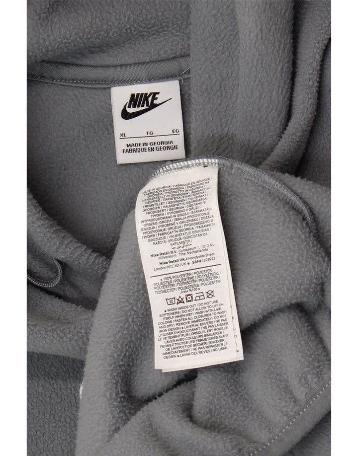 NIKE Mens Hooded Fleece Jumper XL Cinza Poliéster