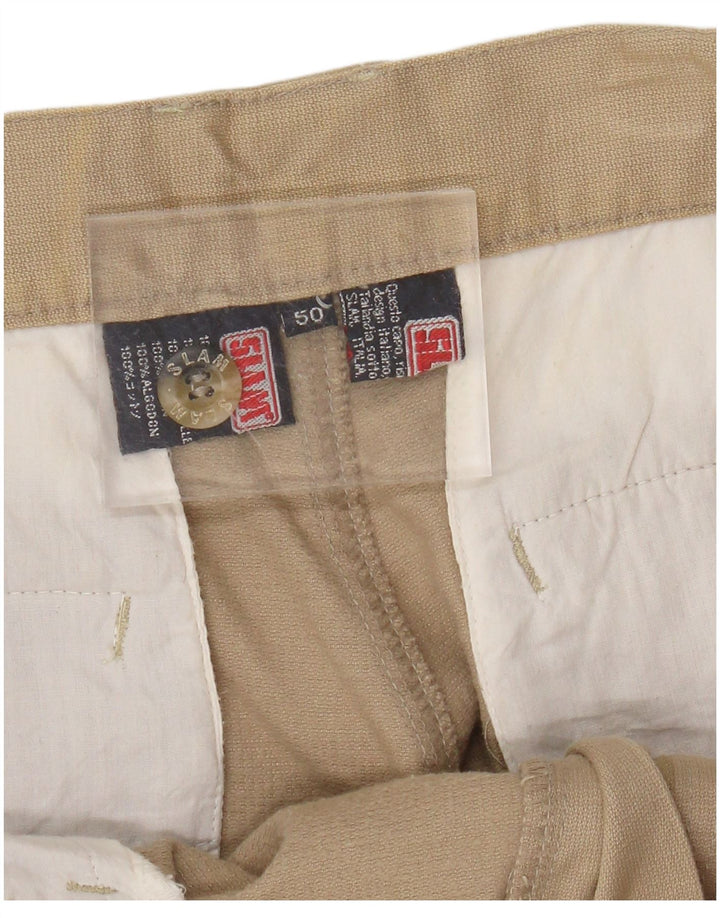 Calça cargo reta masculina SLAM IT 50 grande W34 L33 bege
