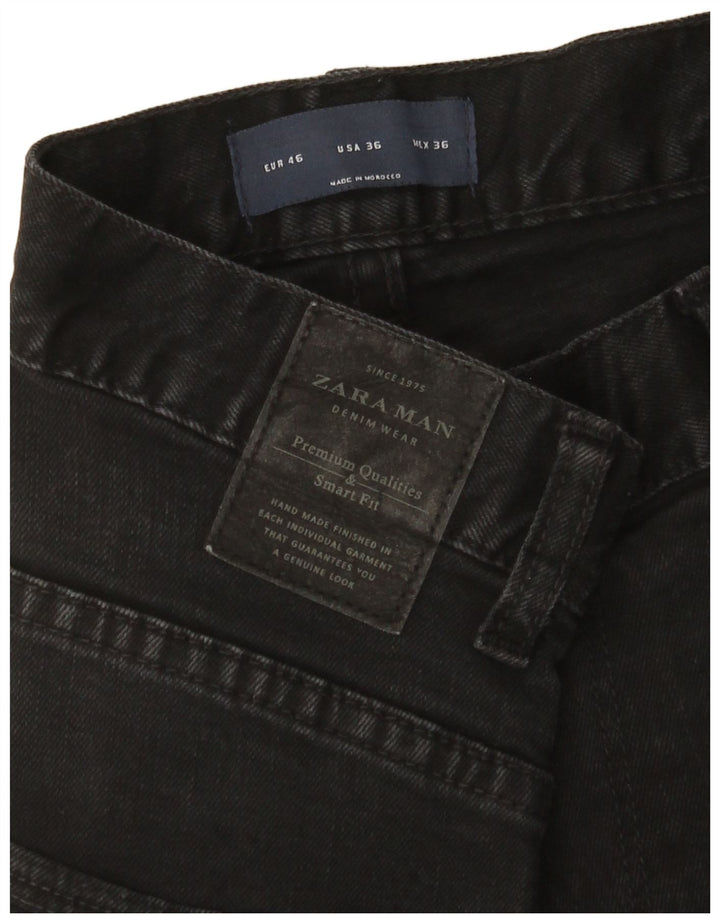 Zara Mens Slim Jeans EU 46 XL W36 L33 Preto