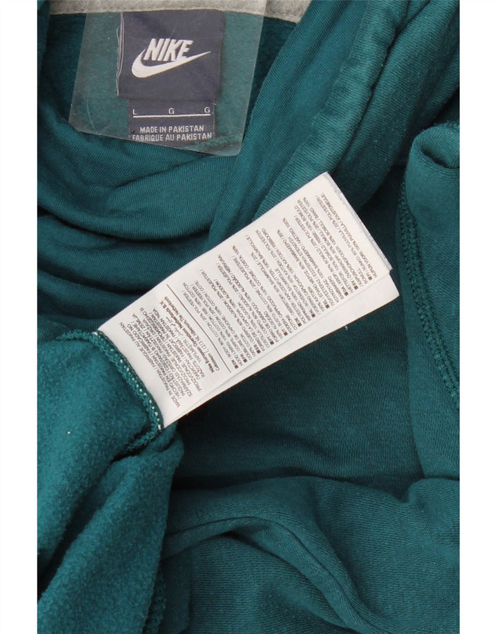 Jumper com capuz feminino Nike UK 16 grande algodão azul