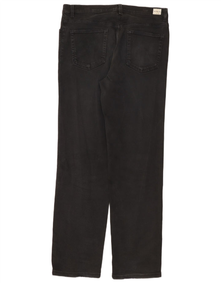 Calvin Klein Jeans feminino jeans reto W34 L31 algodão preto