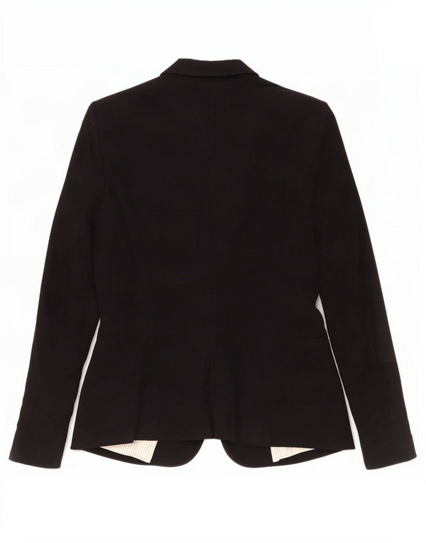 Jaqueta blazer feminina Zara com 1 botão Reino Unido 8 pequeno acetato preto