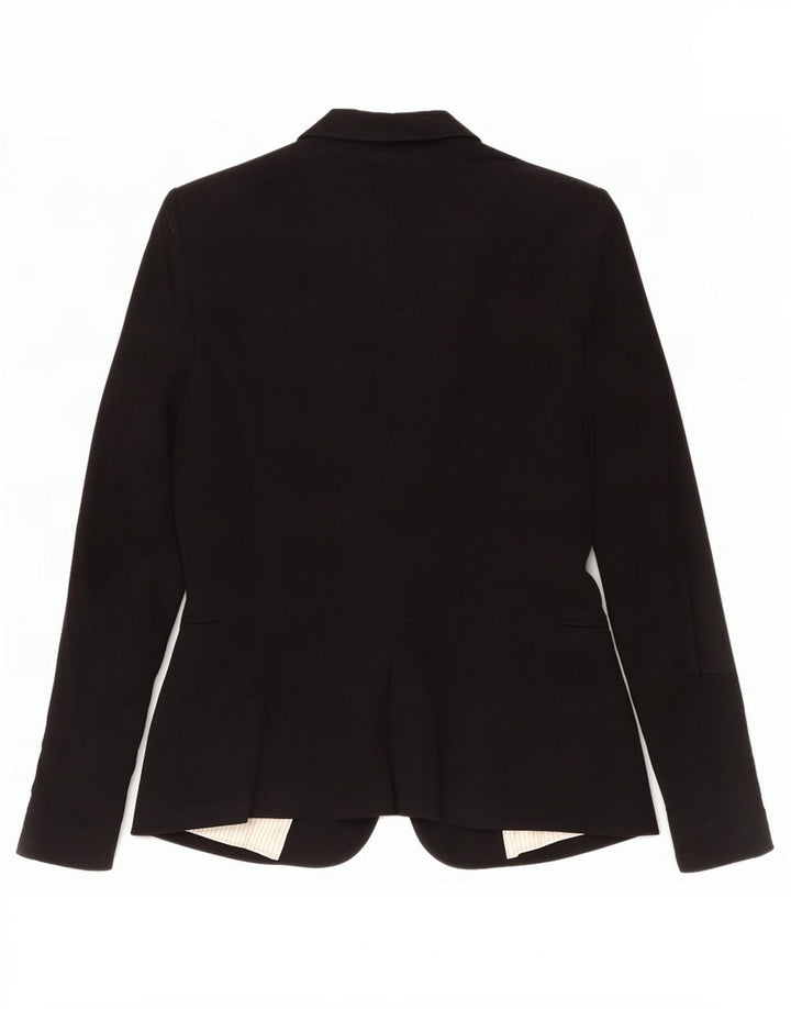 Jaqueta blazer feminina Zara com 1 botão Reino Unido 8 pequeno acetato preto
