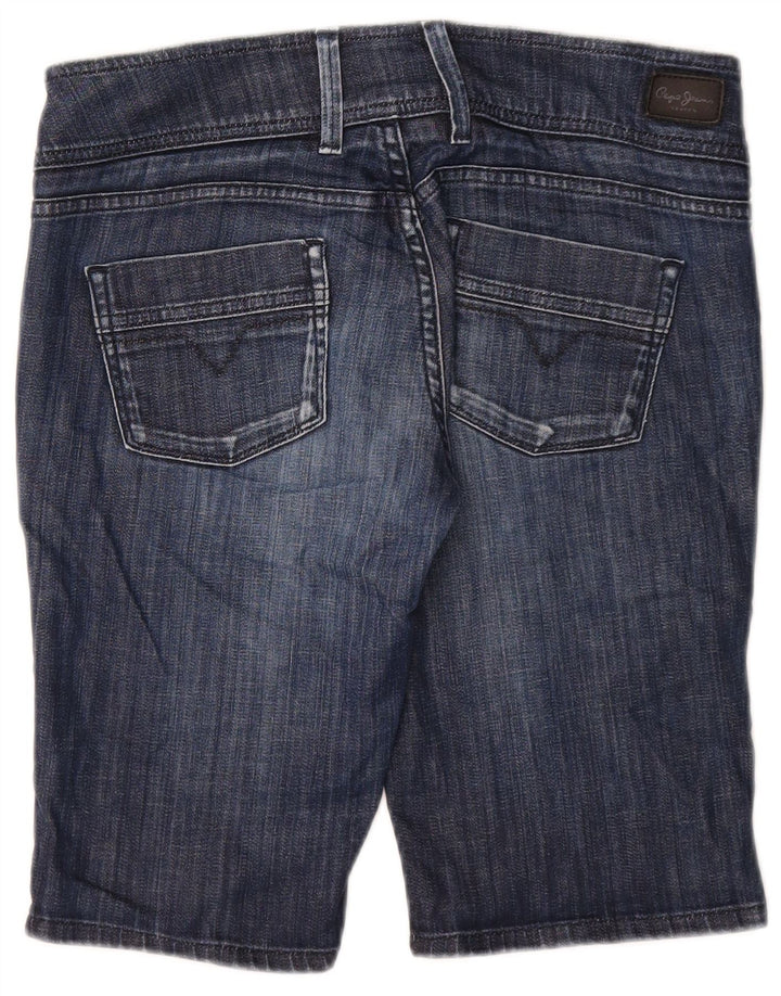 Shorts jeans feminino PEPE Jeans W31 médio azul marinho algodão
