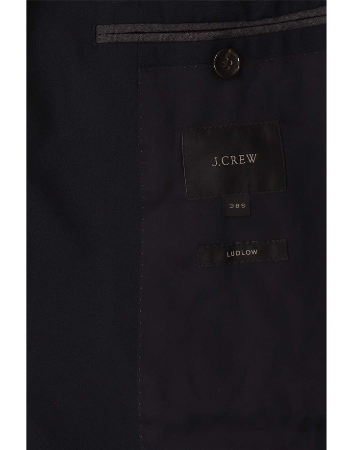 J. Crew Jaqueta masculina Ludlow 2 botões Blazer Reino Unido 38 médio azul marinho nylon