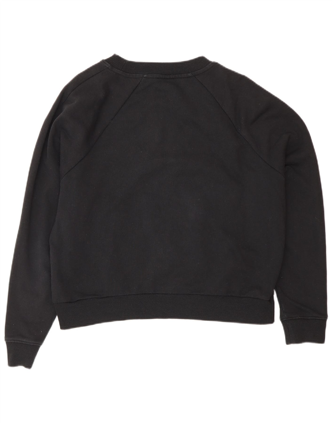 Vans feminino gráfico oversized moletom jumper UK 14 médio preto algodão