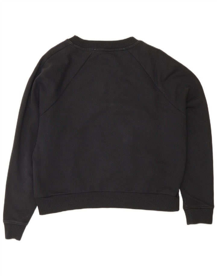 Vans feminino gráfico oversized moletom jumper UK 14 médio preto algodão
