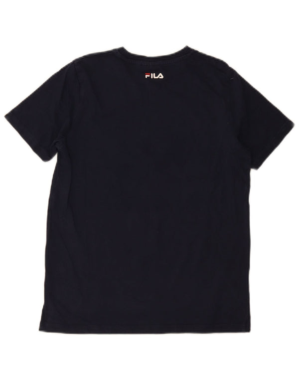 Top Fila Boys Graphic T-Shirt 11-12 Anos Azul Marinho