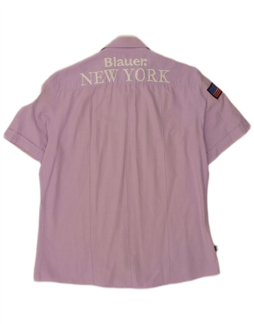 Camisa masculina Blauer gráfica de manga curta XL algodão roxo