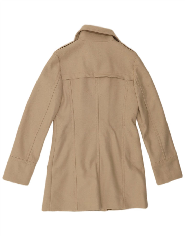 Casaco feminino Sisley com peito duplo IT 40 lã bege pequena