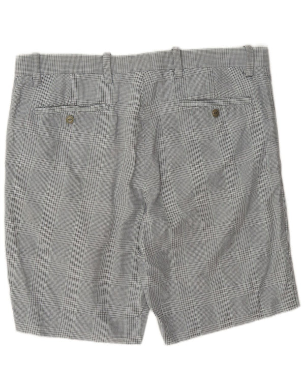 Shorts masculinos Dockers Chino W38 XL cinza xadrez algodão
