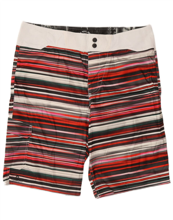 Shorts de natação masculino TRIBORD Cargo EU 46 pequeno listrado multicolorido