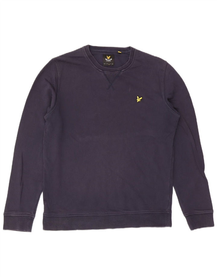 Lyle & Scott moletom masculino grande algodão azul marinho
