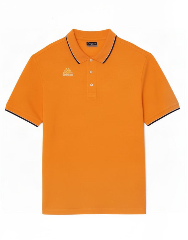 Camisa polo masculina Kappa XL laranja algodão
