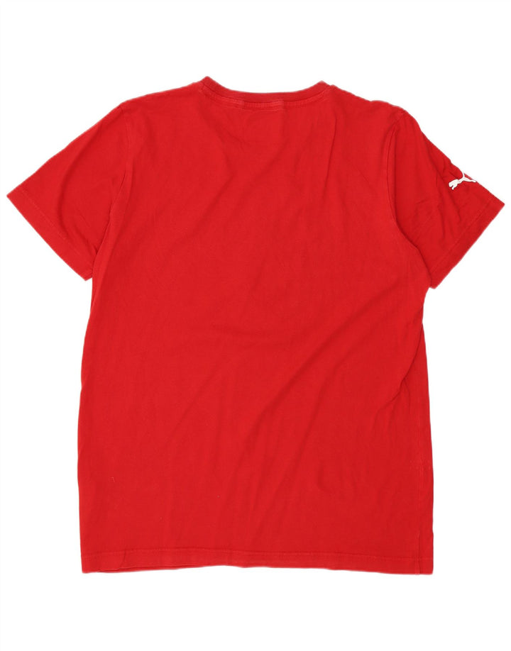 Camiseta PUMA Masculina Ferrari Graphic Top Pequeno Vermelho