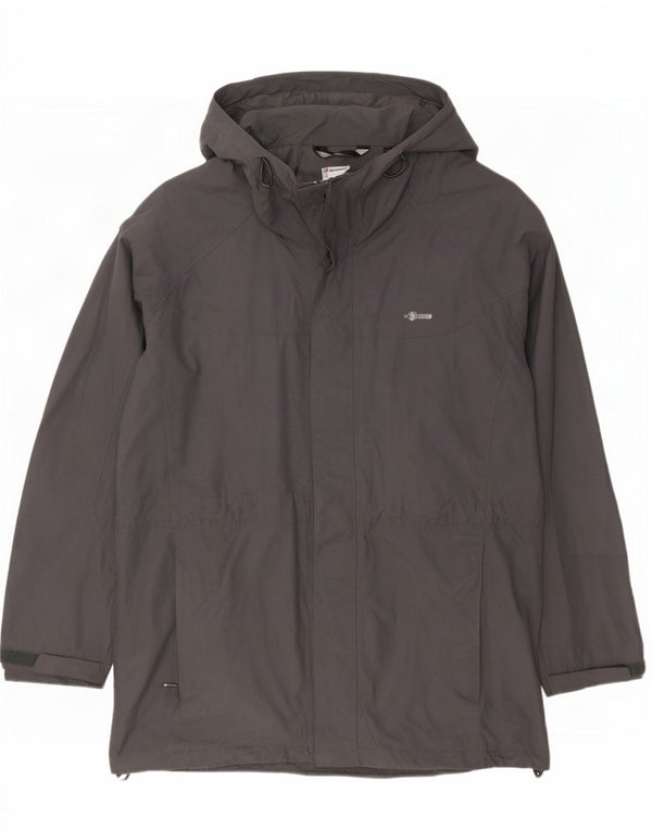Jaqueta de chuva masculina Berghaus com capuz UK 40 grande poliamida azul marinho