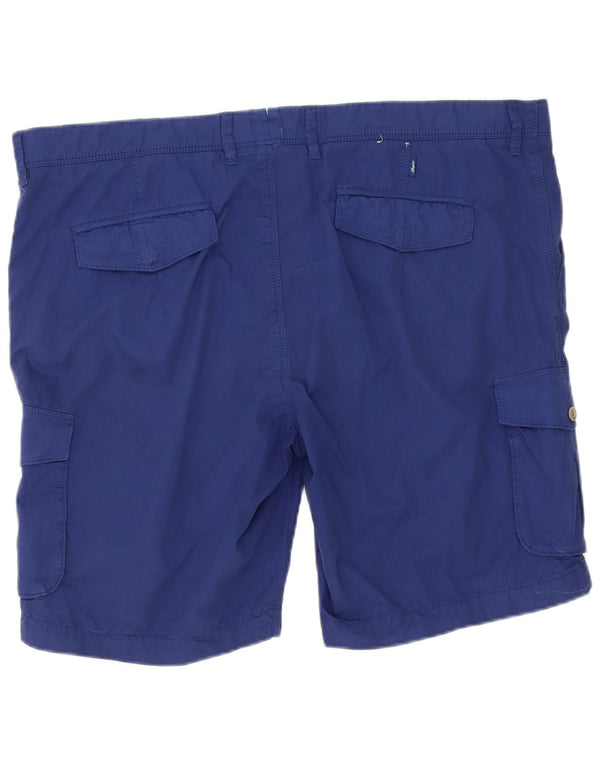 Bogner Mens Modern Fit Cargo Shorts 3XL W44 Algodão Azul