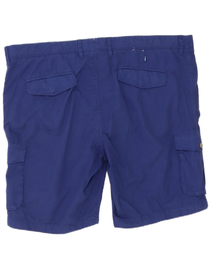 Bogner Mens Modern Fit Cargo Shorts 3XL W44 Algodão Azul