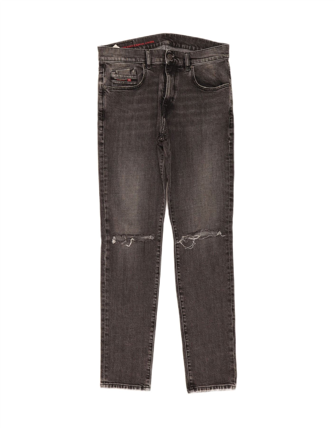 Jeans feminino diesel desgastado slim W31 L31 algodão cinza
