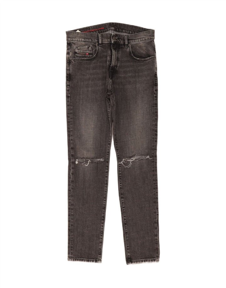 Jeans feminino diesel desgastado slim W31 L31 algodão cinza