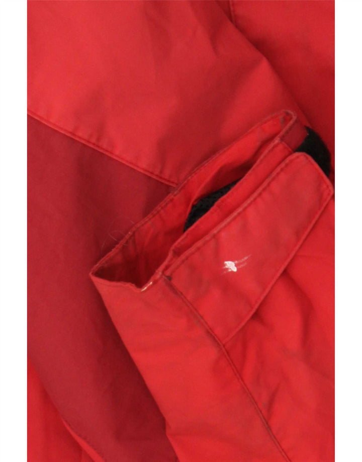 Jaqueta de chuva feminina Jack Wolfskin Reino Unido 14 grande poliamida vermelha
