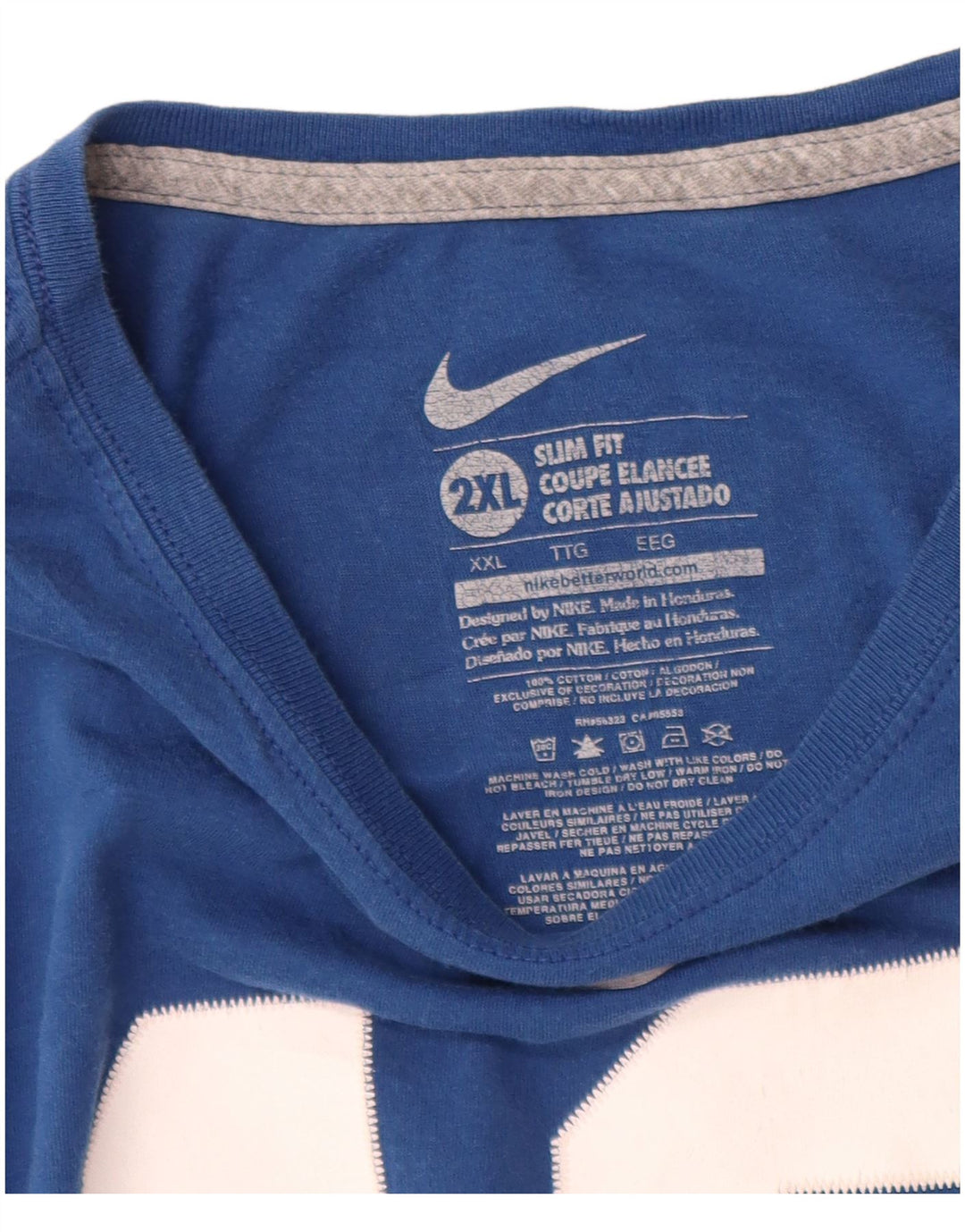 Camiseta feminina Nike Indianapolis Colts Slim Fit gráfica top UK 20 2XL azul