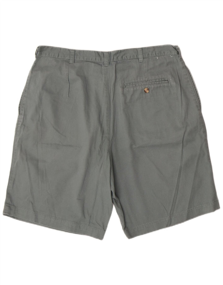 ST. BERNARD Mens Pegged Chino Shorts W38 XL Algodão Cinza