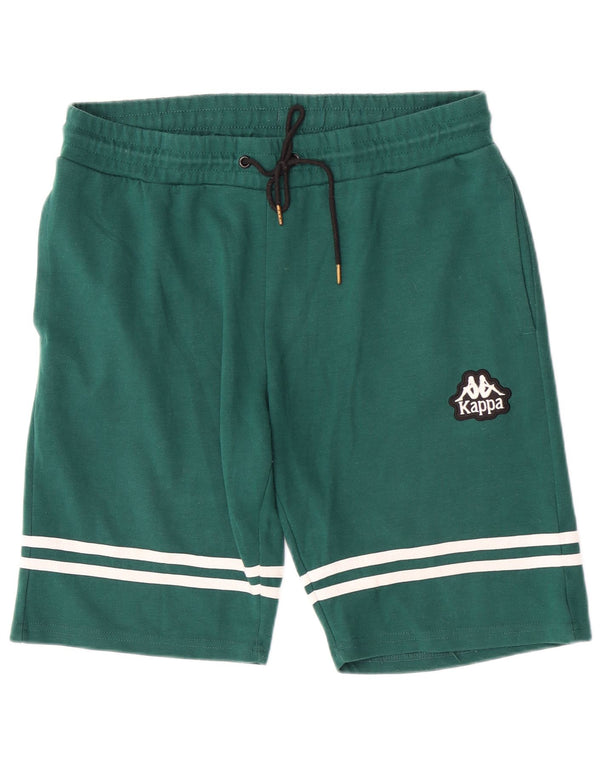 Kappa Mens Sport Shorts Grande Poliéster Listrado Verde