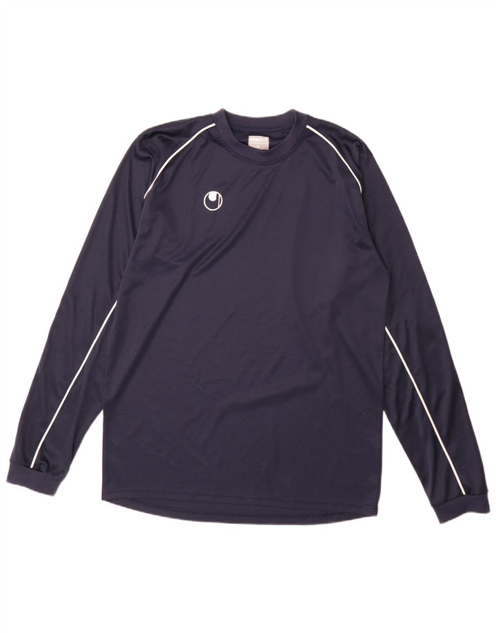 Uhlsport Mens Top Manga Longa XL Azul Marinho