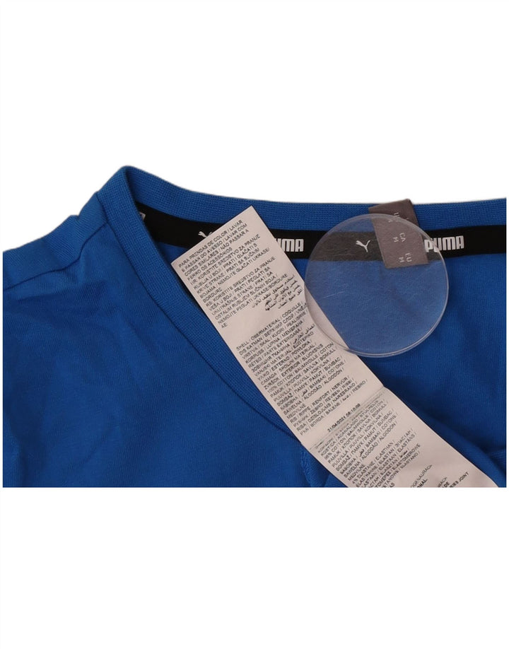 Camiseta feminina Puma Top UK 12 algodão azul médio