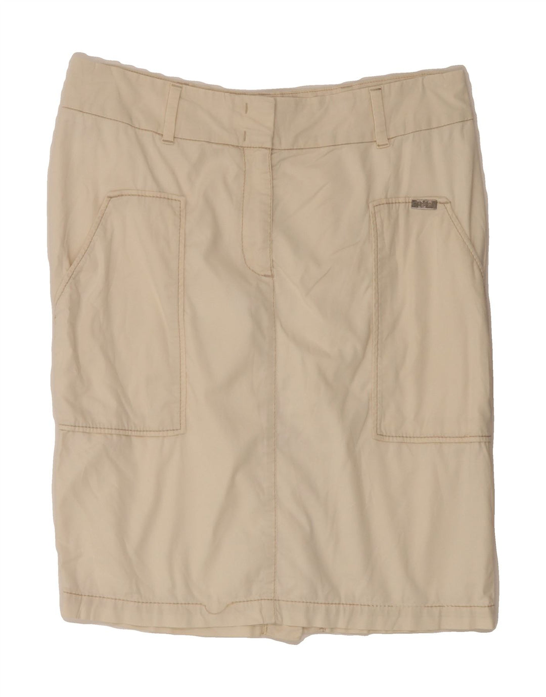 TRUSSARDI Womens Straight Skirt W34 Large Beige Vintage Trussardi and Second-Hand Trussardi from Messina Hembry 