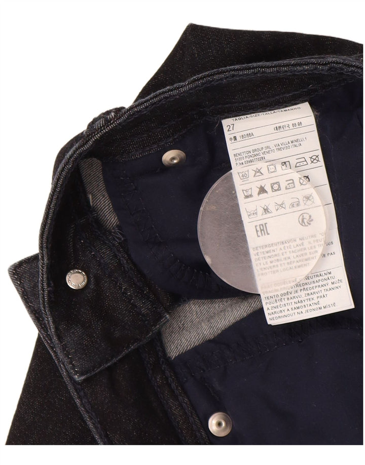 Benetton Jeans Bootcut Feminino W27 L30 Azul Marinho Algodão