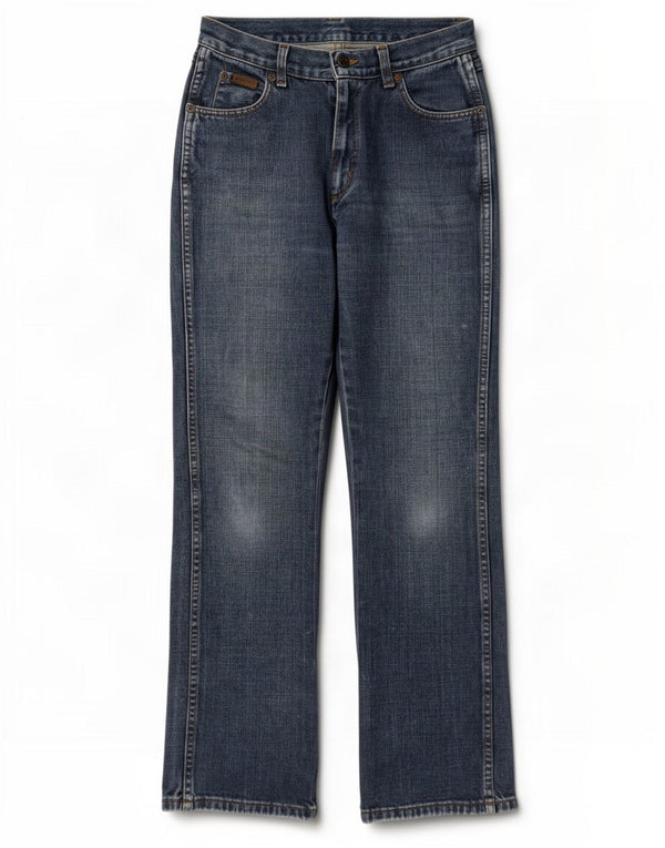 Wrangler feminino TIna cintura alta bootcut jeans W26 L32 algodão azul