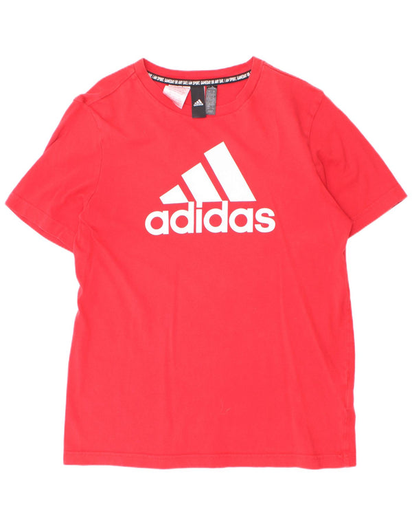 Camiseta Adidas Meninos Graphic Top 13-14 Anos Algodão Vermelho