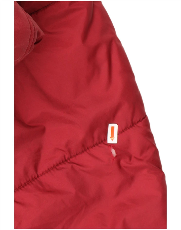 Jaqueta acolchoada masculina vintage UK 42 XL vermelha
