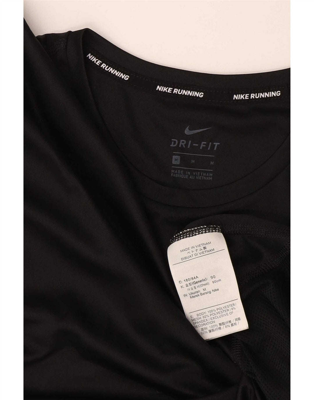 Camiseta Nike Feminina Dri Fit Top UK 14 Médio Preto Poliéster