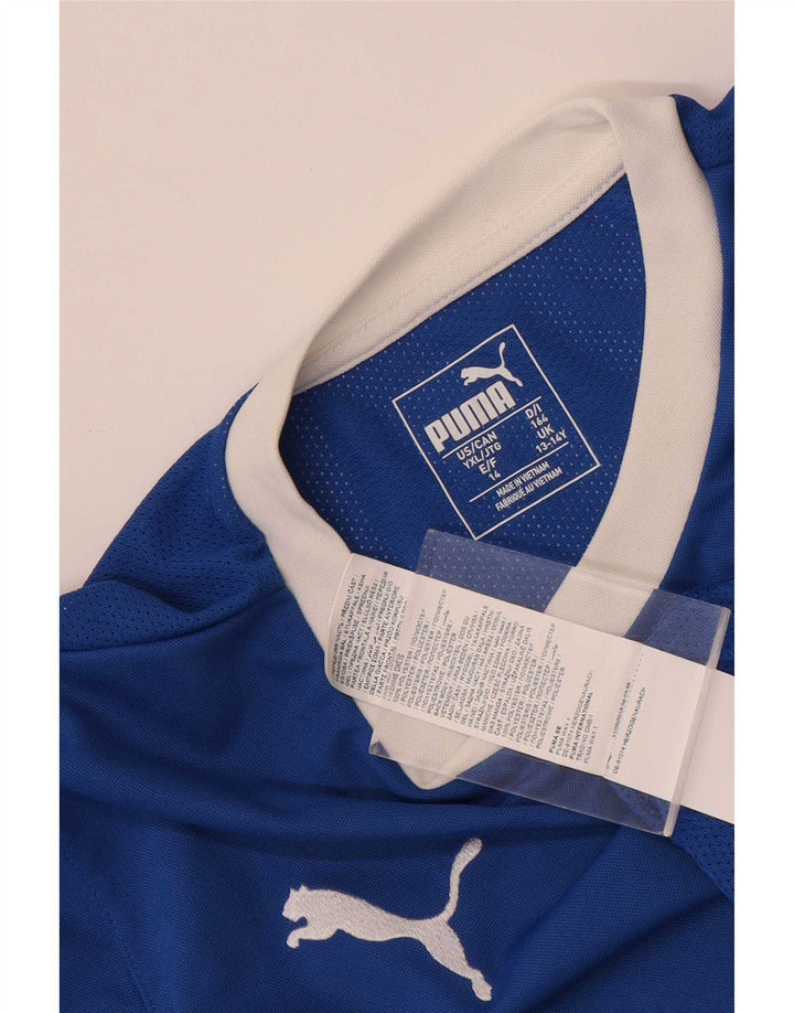Top Puma Menino Graphic T-Shirt 13-14 Anos Azul Poliéster