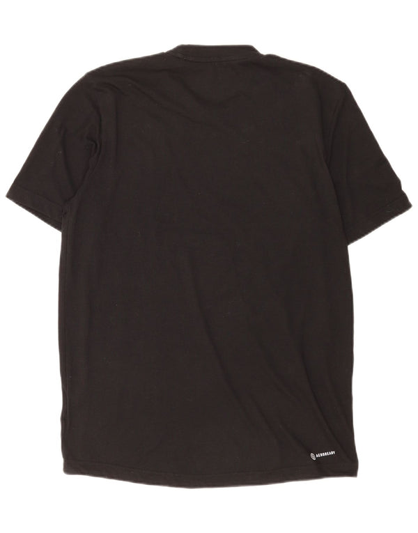 Camiseta Adidas Masculina Aeroready Graphic Top Pequeno Poliéster Preto