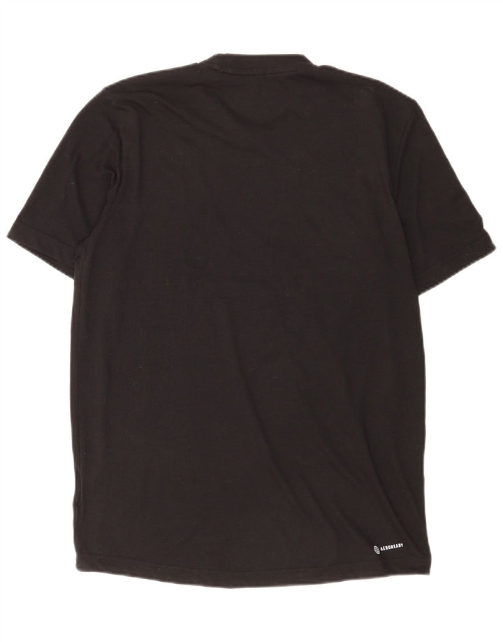 Camiseta Adidas Masculina Aeroready Graphic Top Pequeno Poliéster Preto