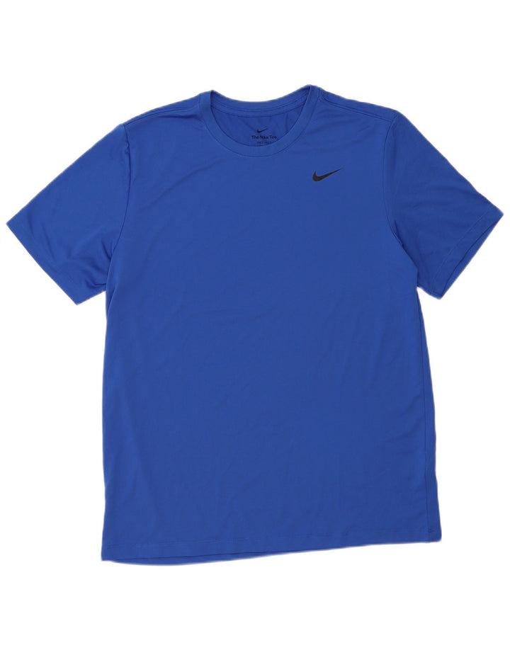 Camiseta Nike Masculina Dri Fit Top Grande Azul Poliéster