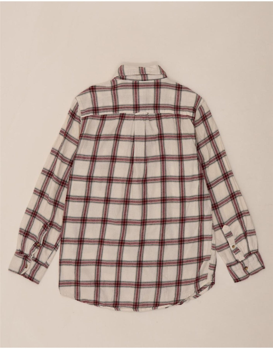 CHAPS Mens Flannel Shirt Small White Check Cotton Vintage Chaps and Second-Hand Chaps from Messina Hembry 