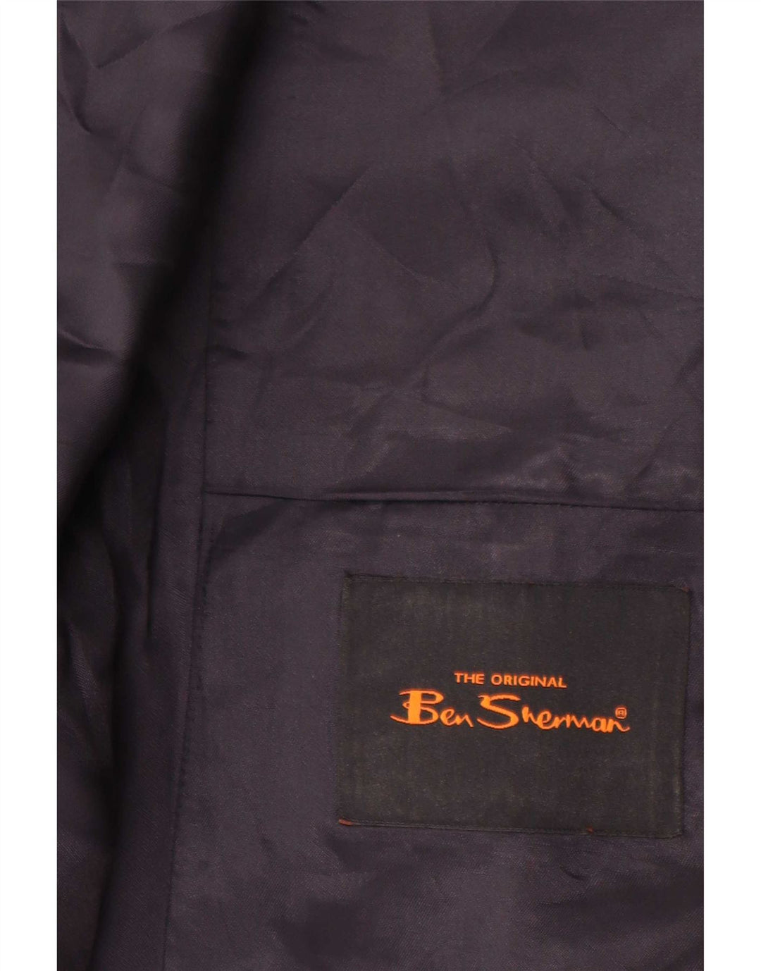 Colete masculino Ben Sherman pequeno azul colorblock lã