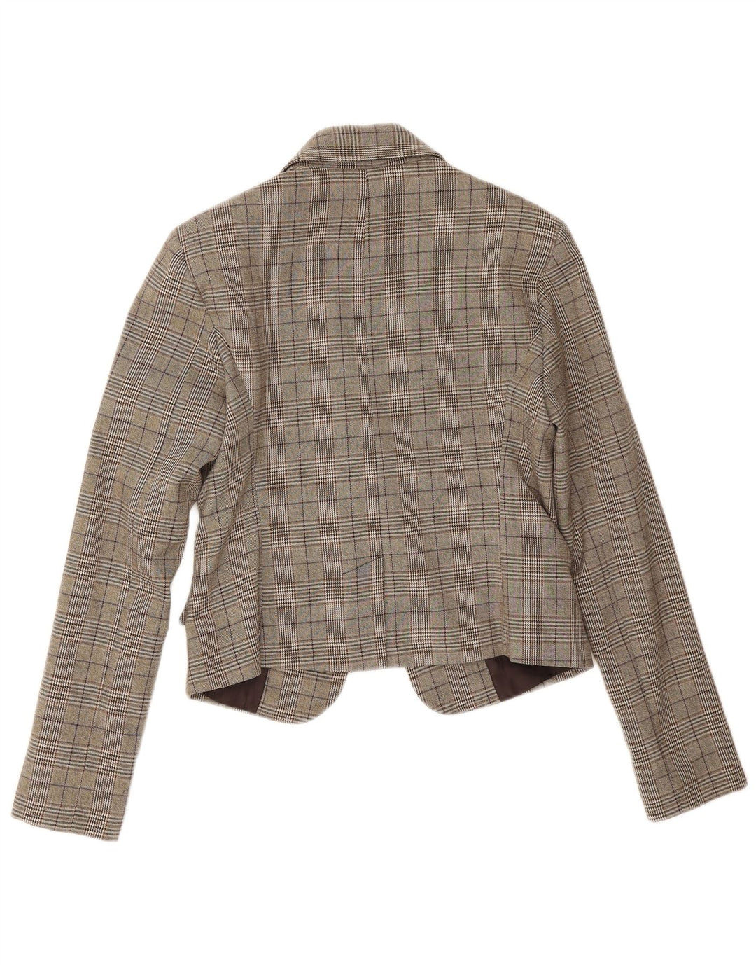 Jaqueta blazer feminina Rinascimento com 1 botão UK 10 pequena marrom houndstooth