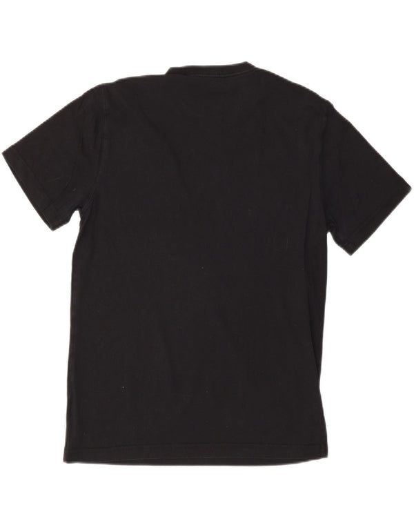 LANDS END Mens Tailored Fit T-Shirt Top Medium Black Cotton
